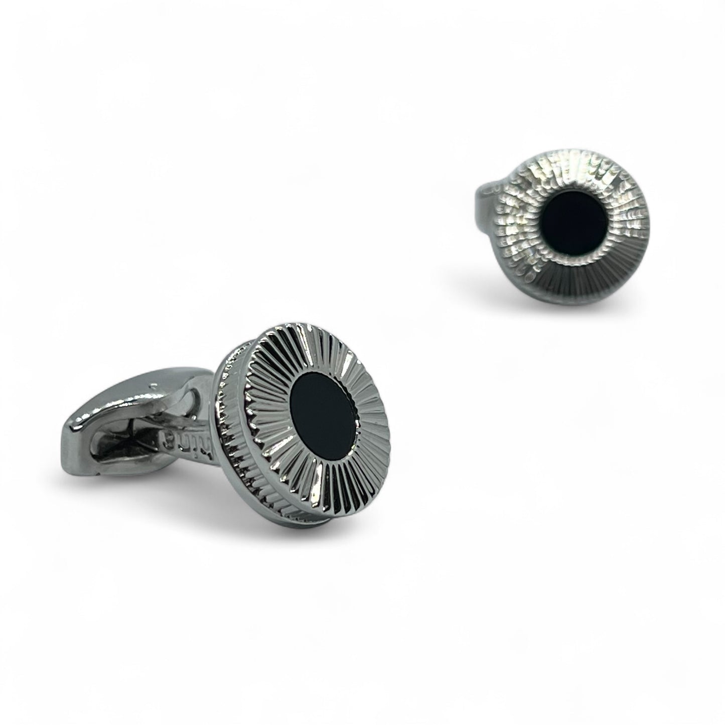 Shadow Flare Silver Cufflinks