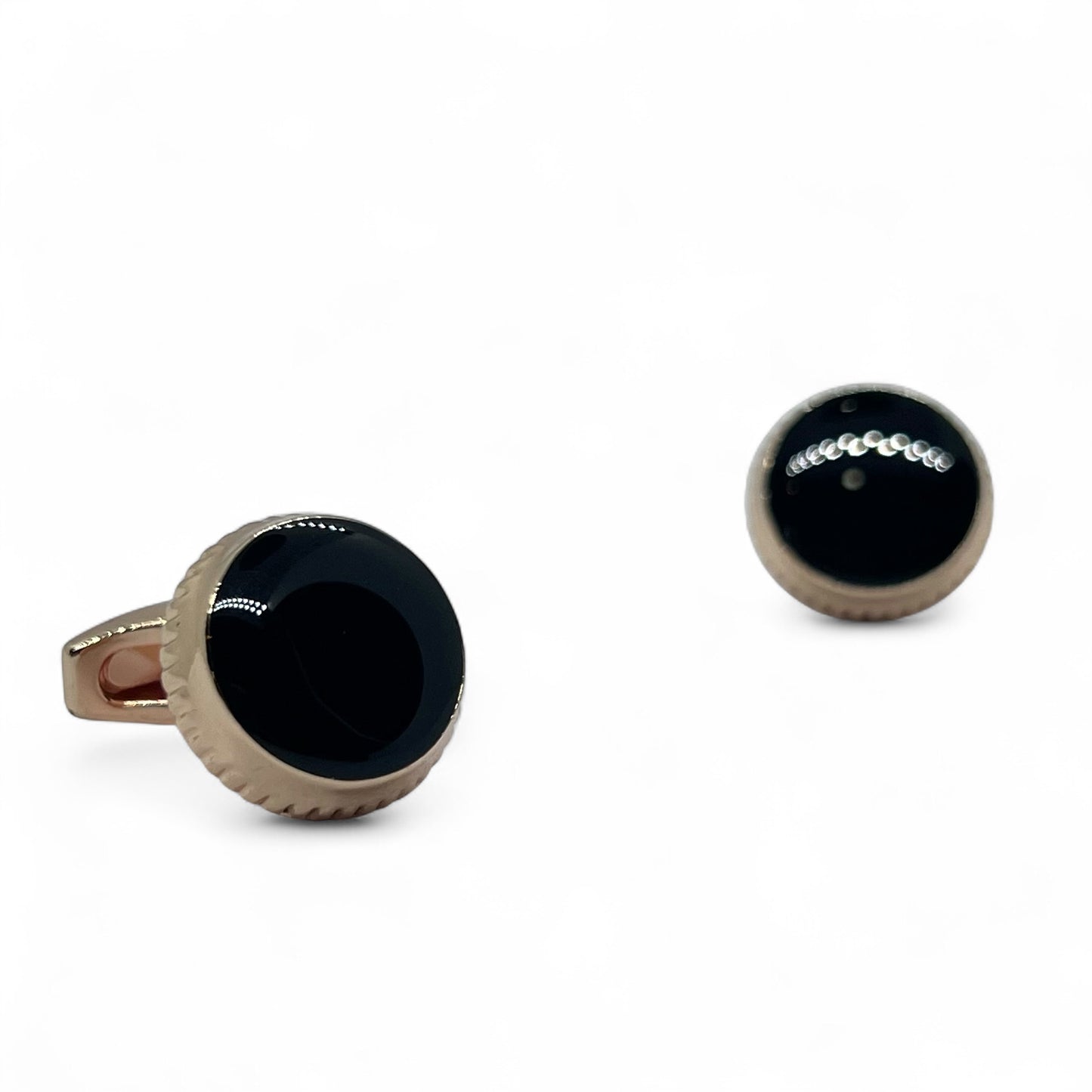Auric Shadow Rose Gold Cufflinks