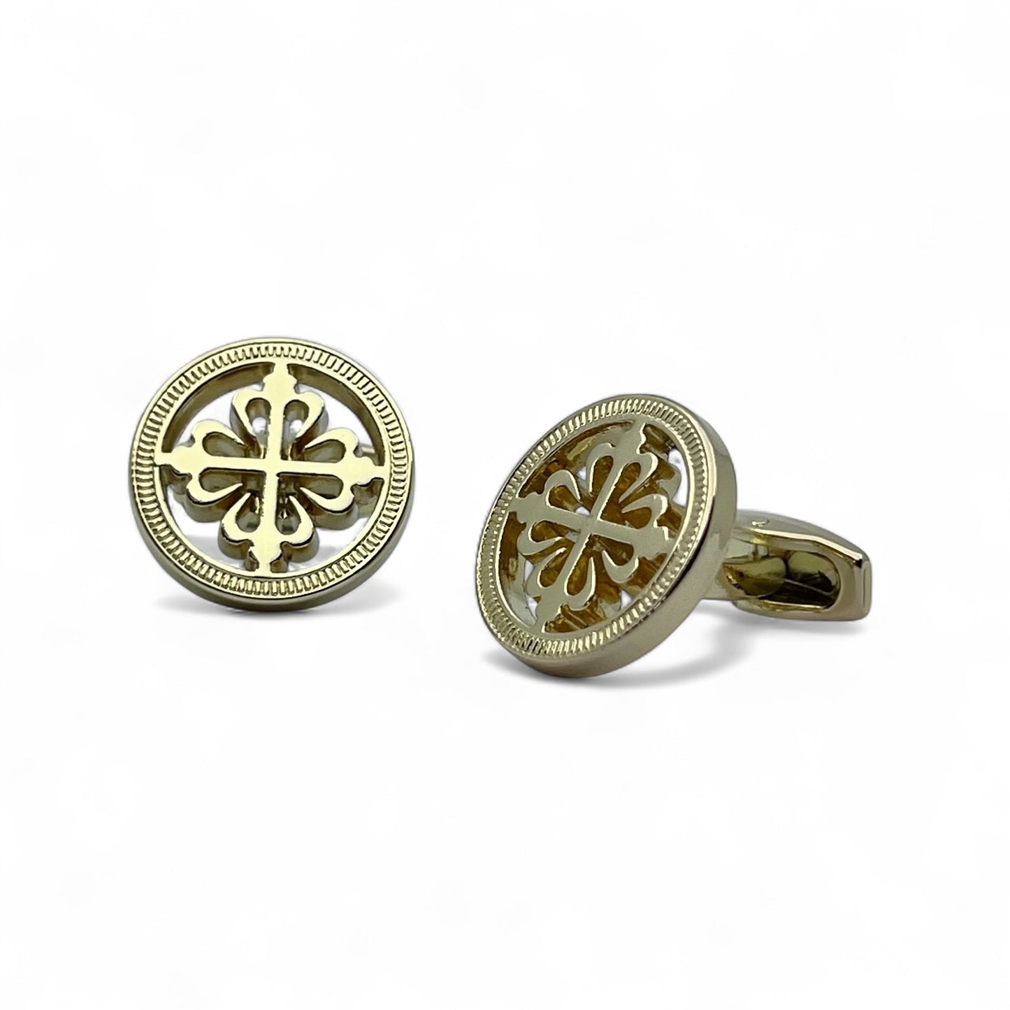 Vintage Cross Golden Cufflinks