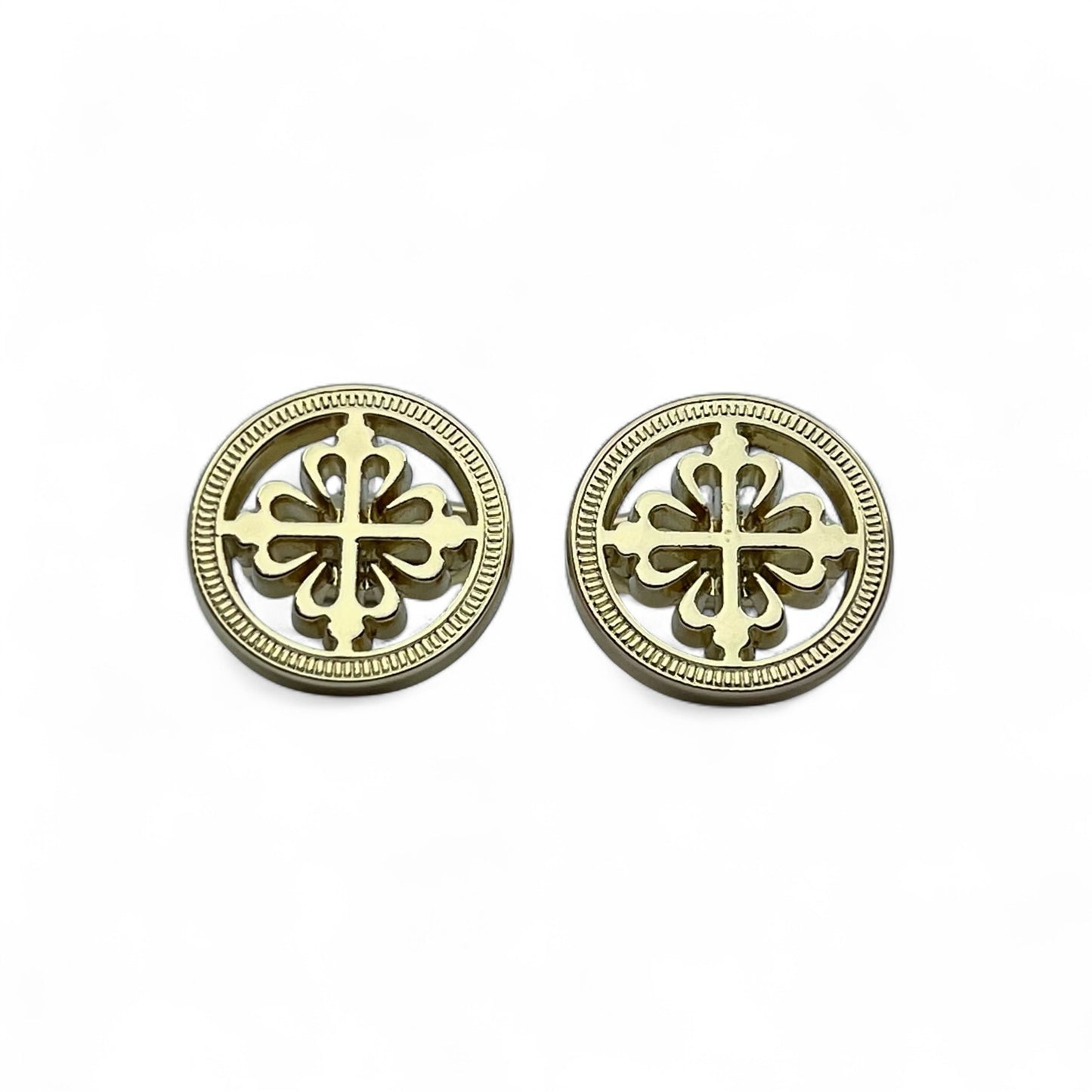 Vintage Cross Golden Cufflinks