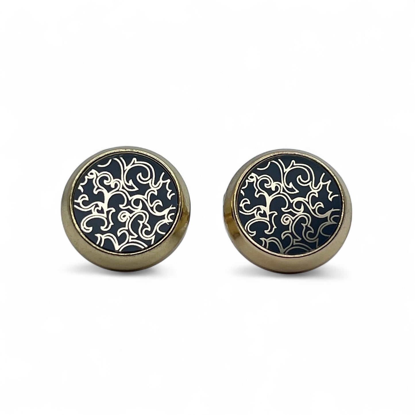 Royal Crest Golden Cufflinks