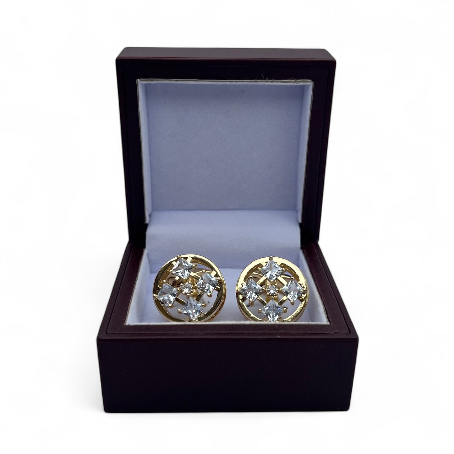 Regalia Cross Golden Cufflinks