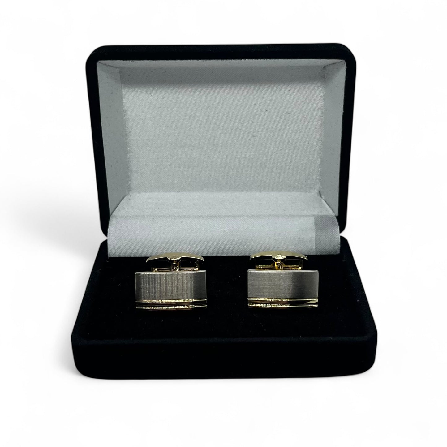 Dual Line Golden Cufflinks