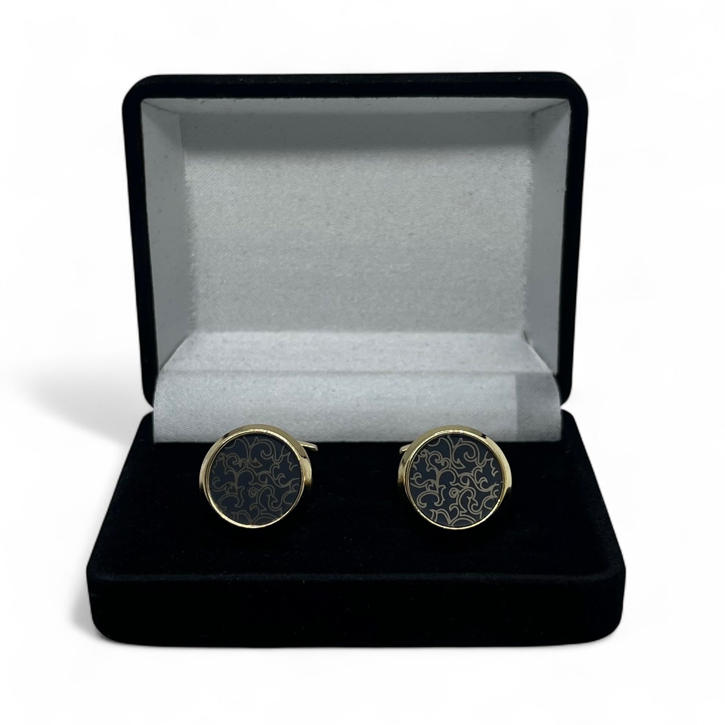 Royal Crest Golden Cufflinks