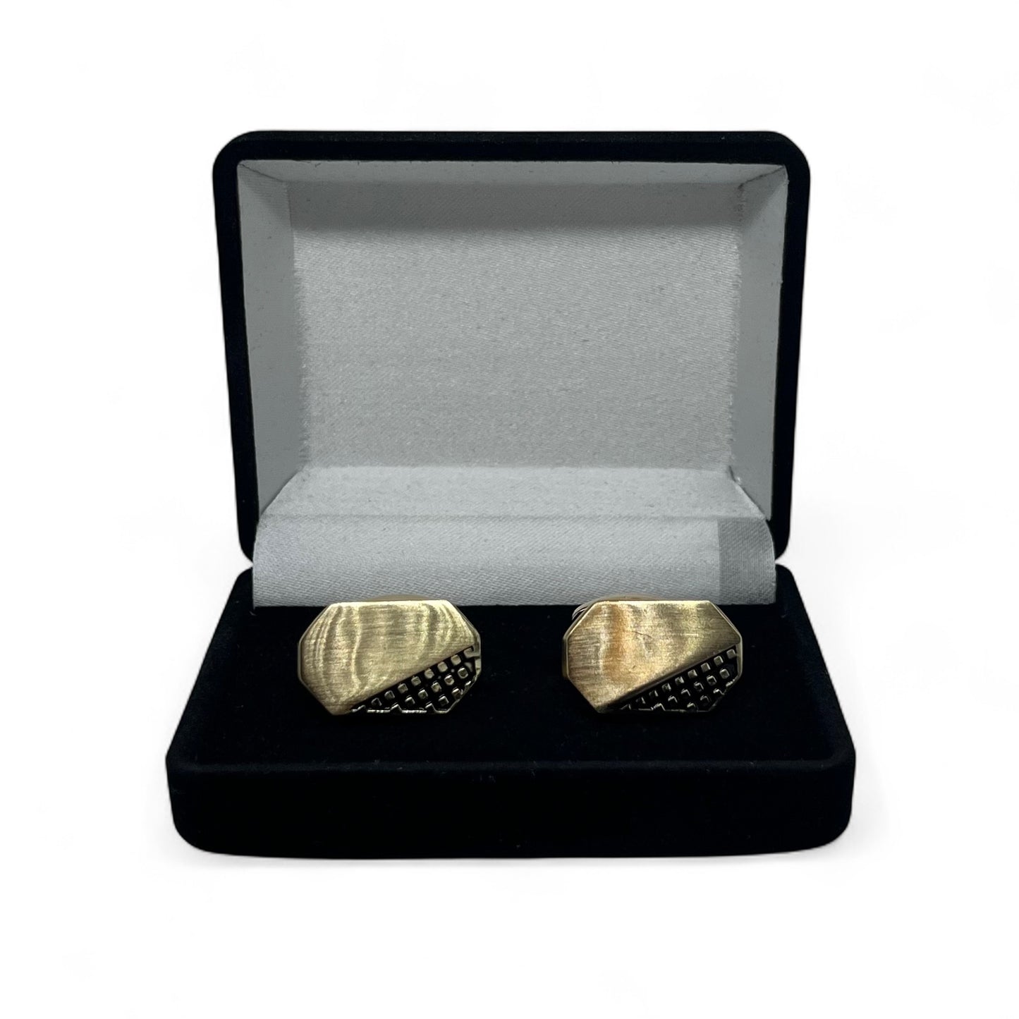Iron Vault Golden Cufflinks
