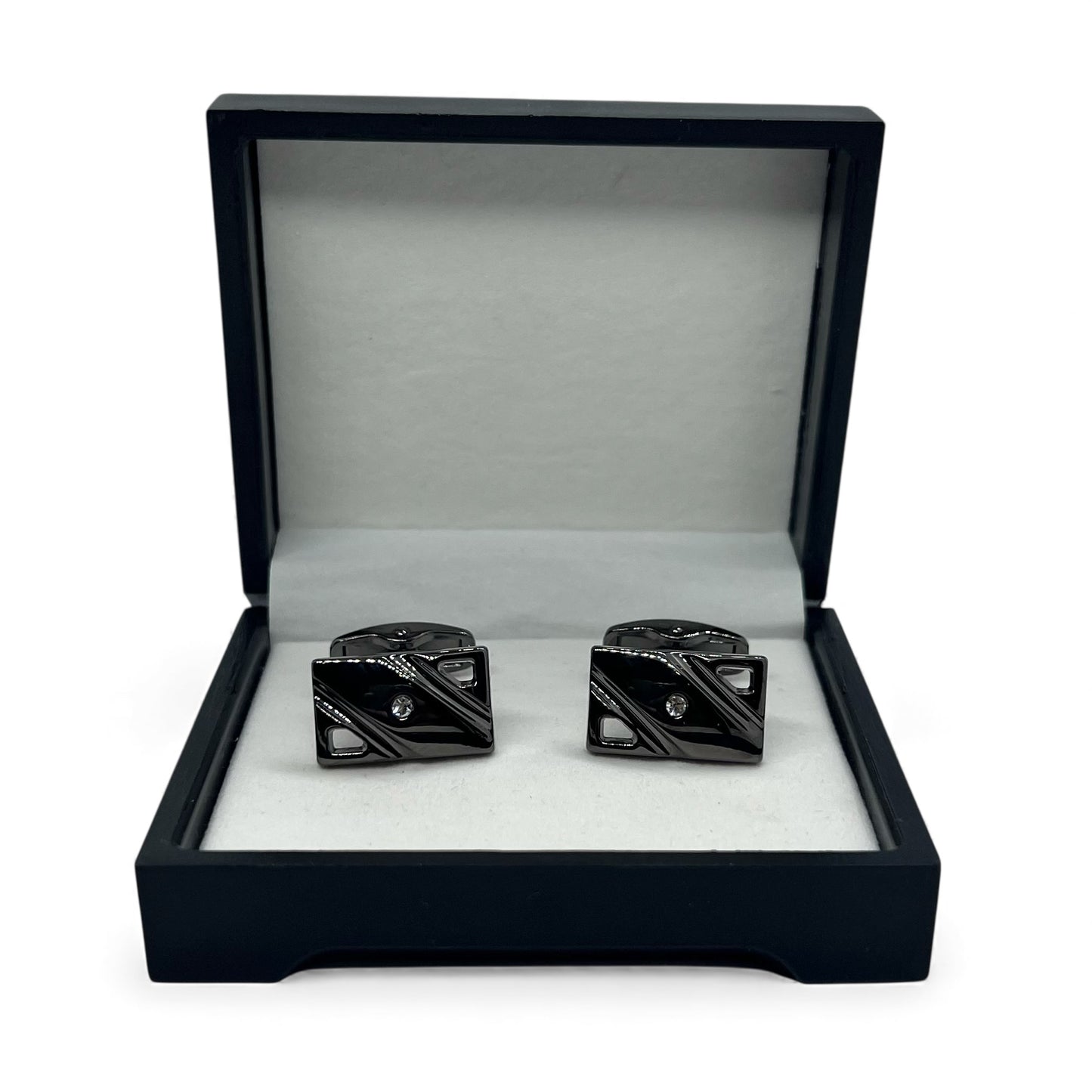 Rhinta Grey Metallic Cufflinks