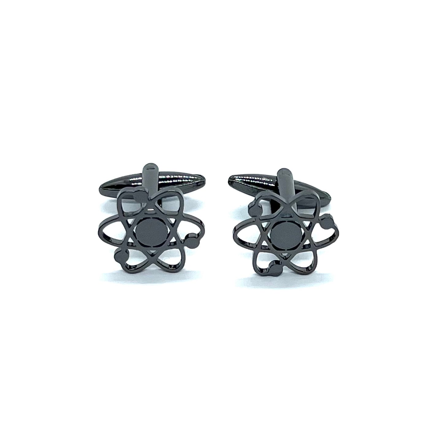 Science Atom Grey Metallic Anime Cufflinks Pakistan For Men