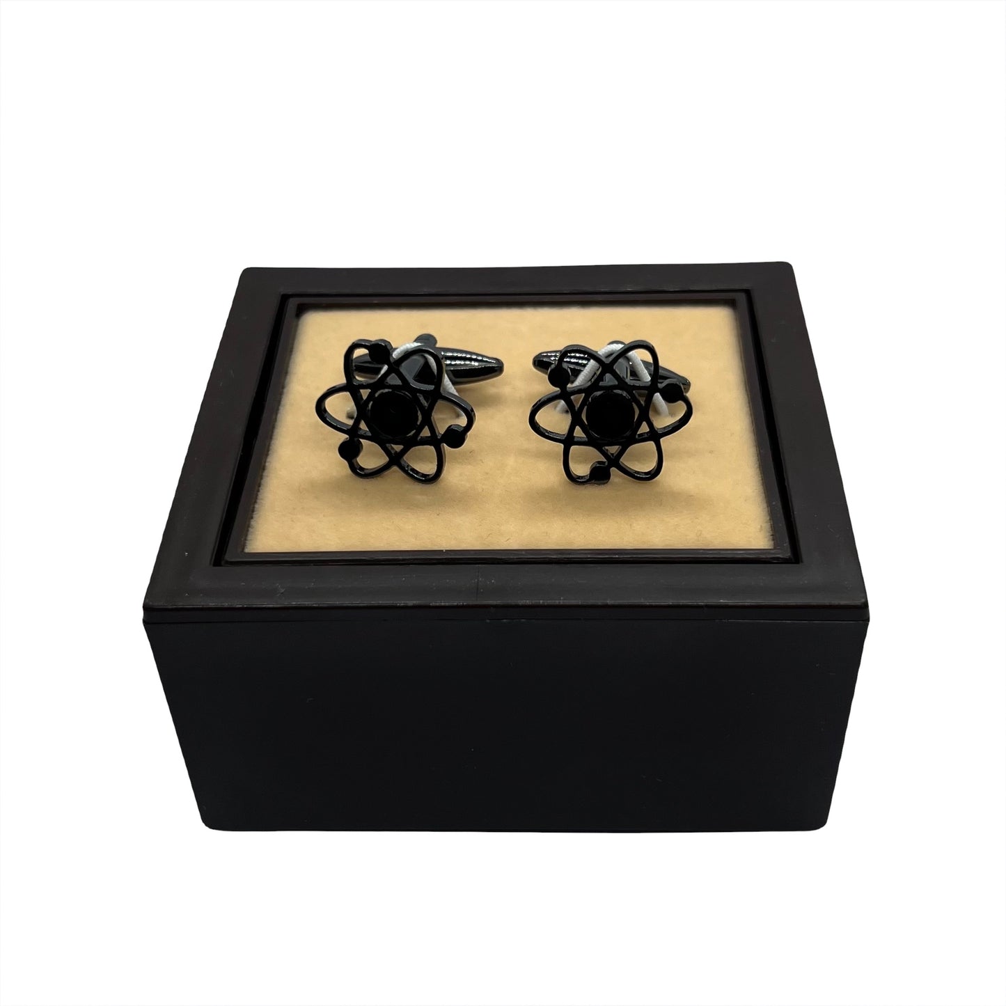 Science Atom Grey Metallic Anime Cufflinks Pakistan For Men With Box