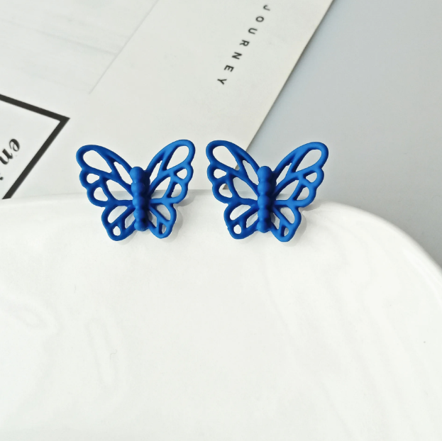 Blue Butterfly Studs Earrings