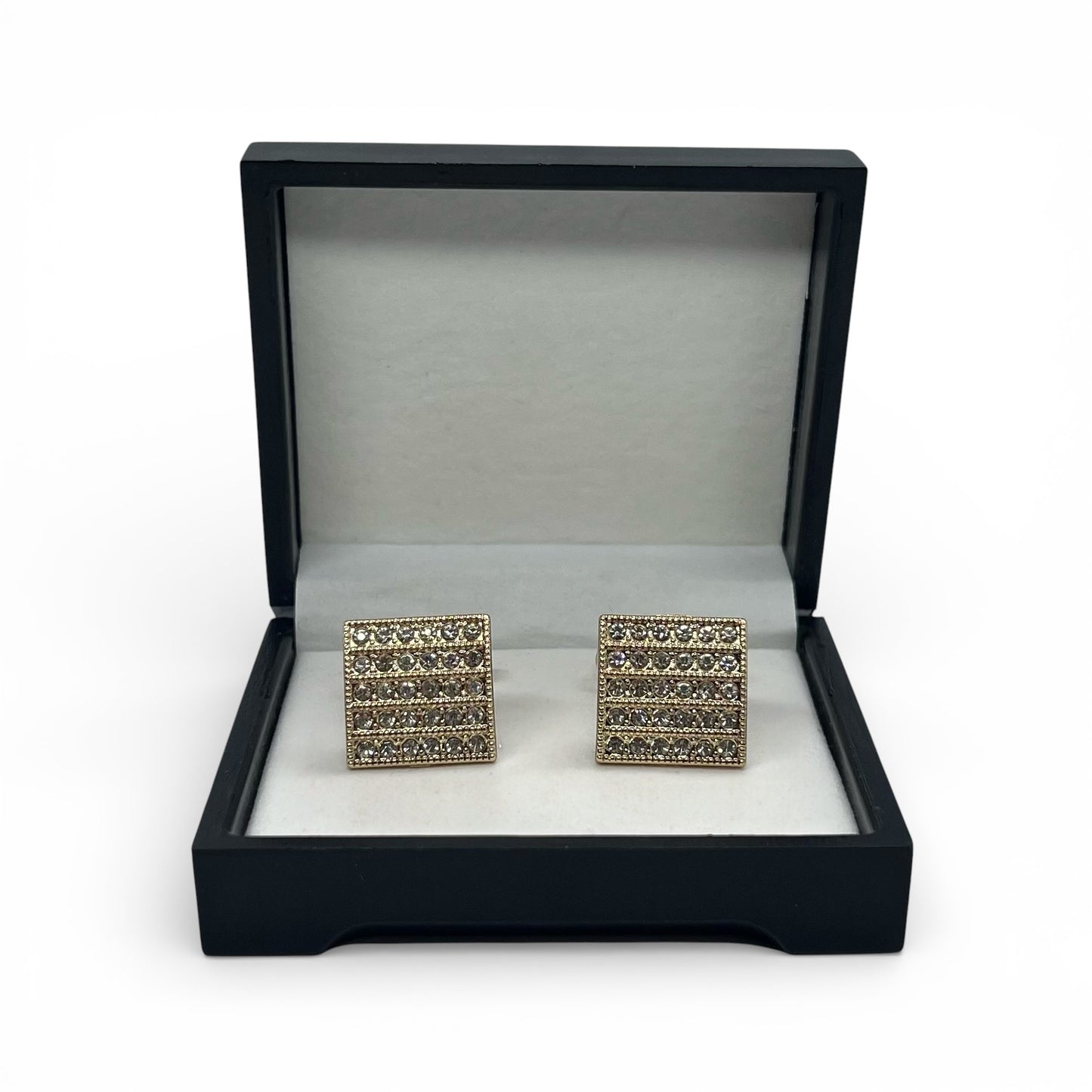 Opulent Crest Golden Cufflinks