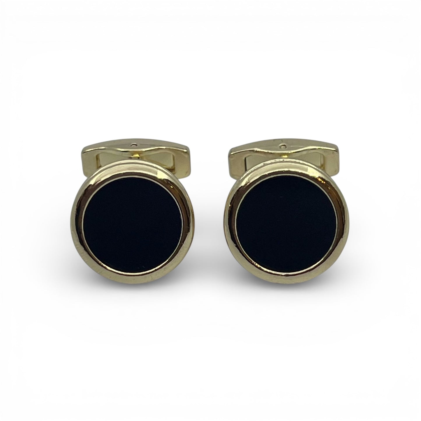 Black Halo Golden Cufflinks