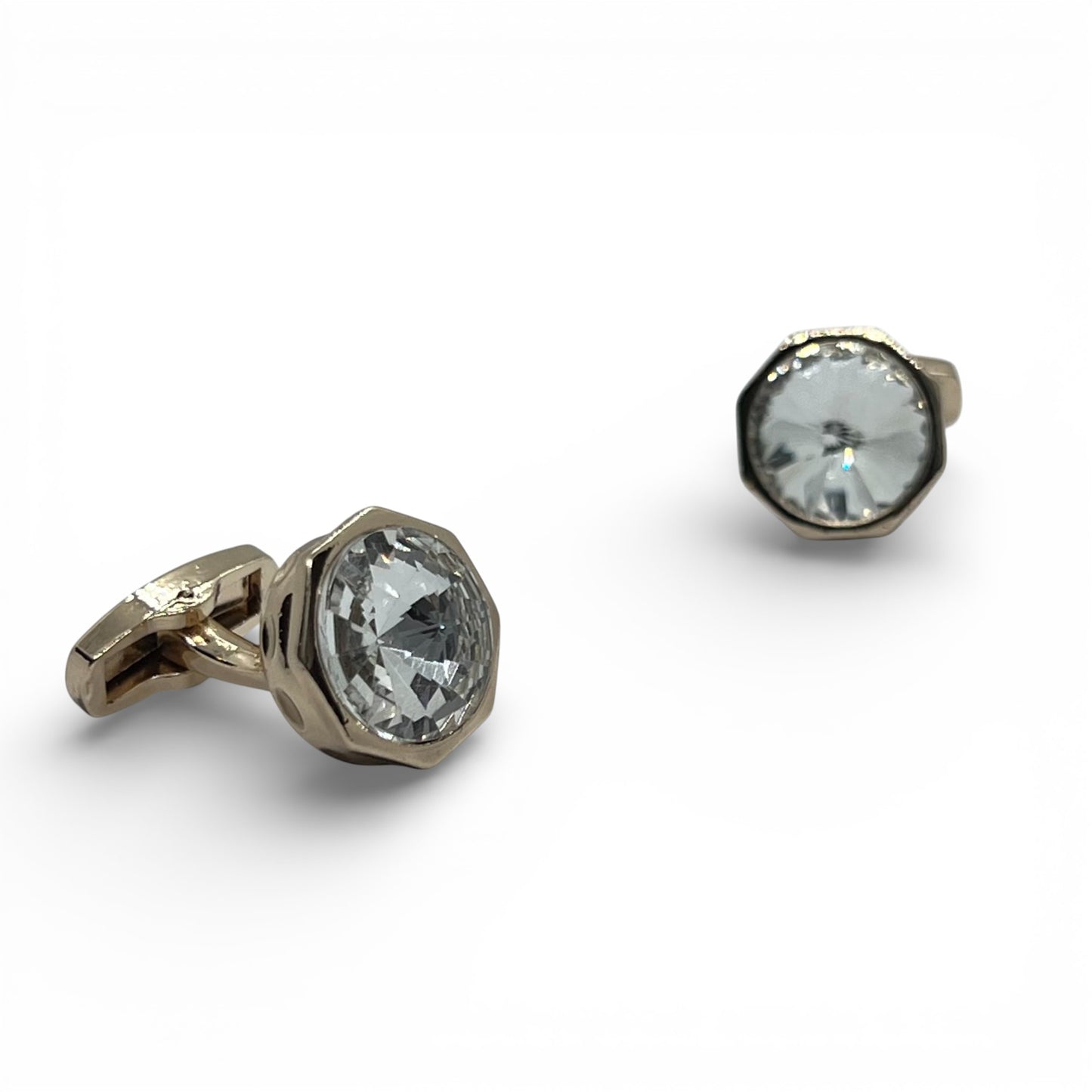 Gilded Prism Golden Cufflinks