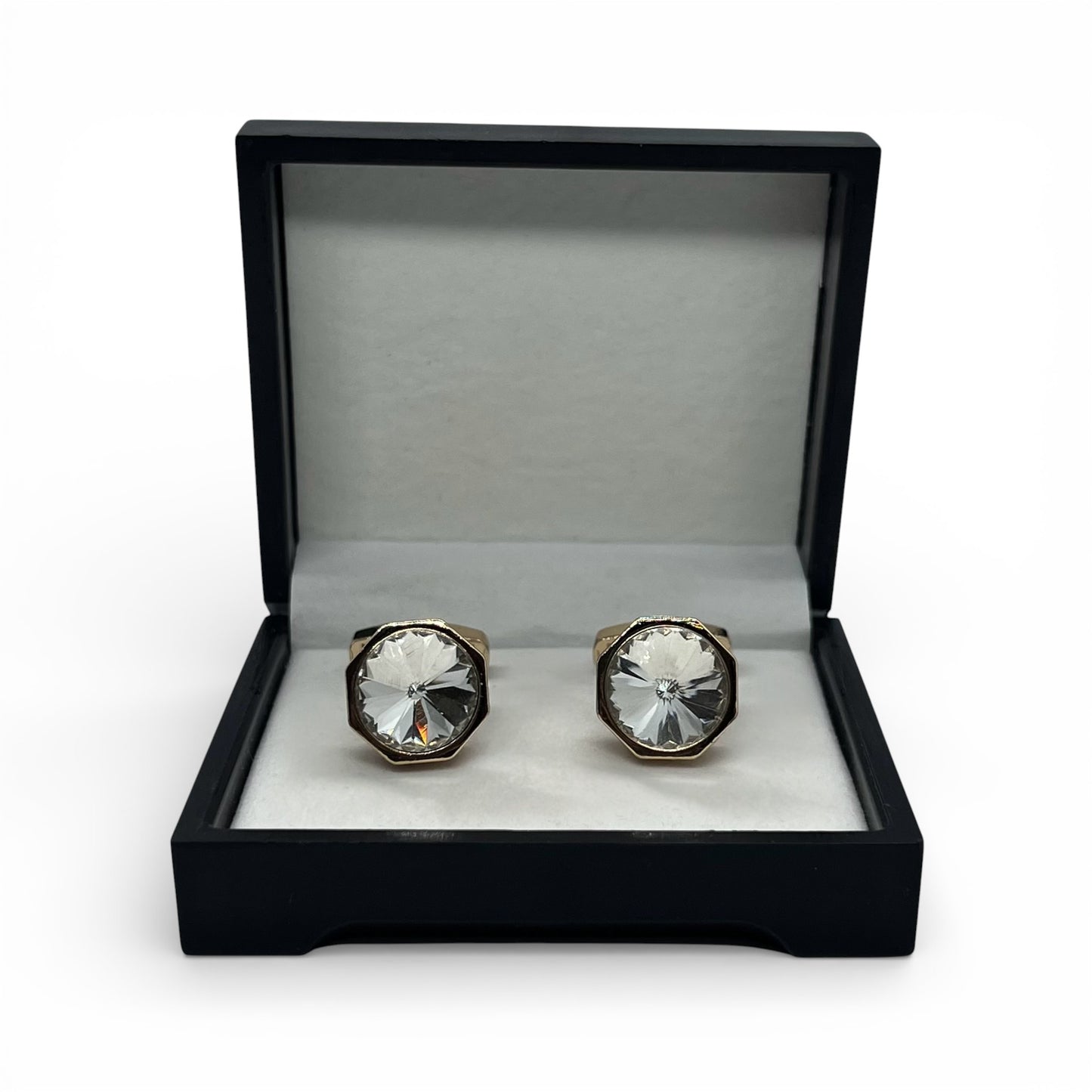 Gilded Prism Golden Cufflinks