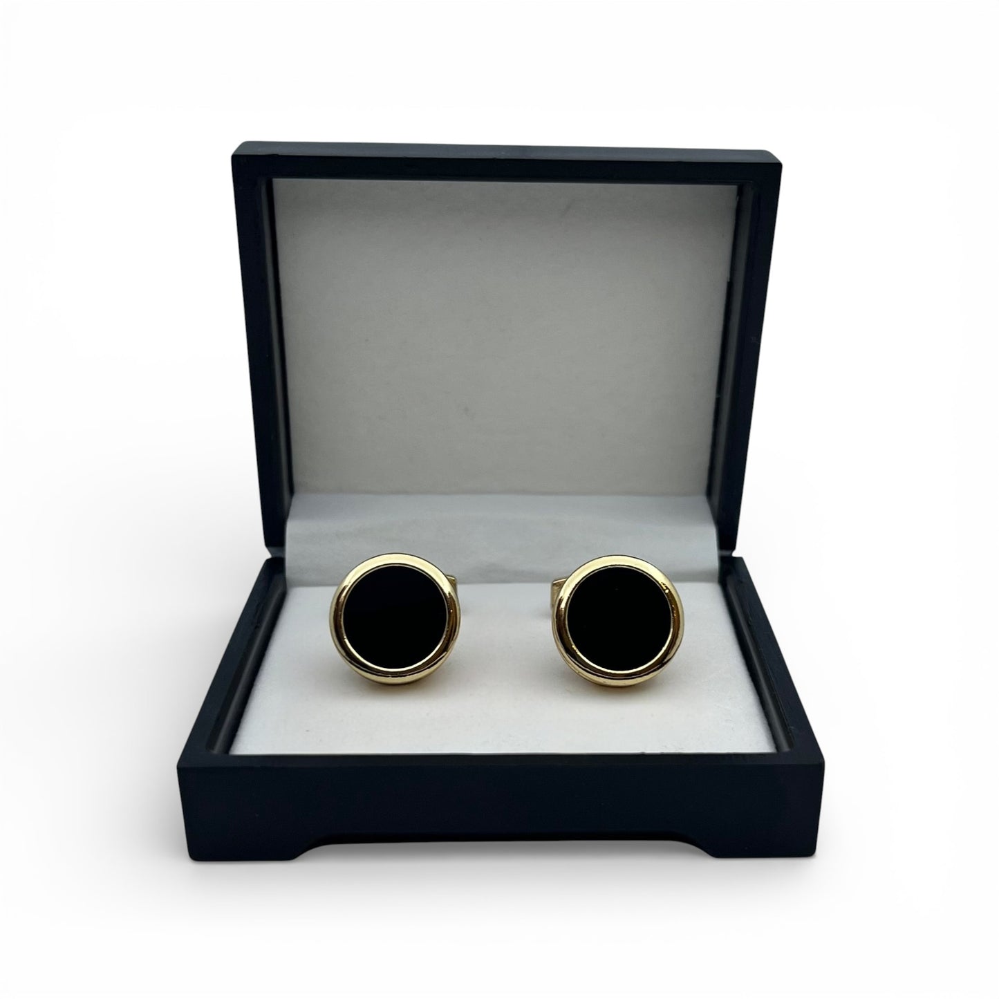 Black Halo Golden Cufflinks