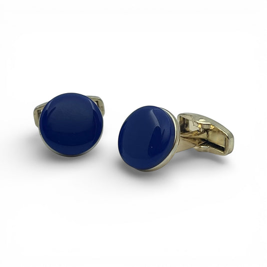 Valen Navy Golden Cufflinks