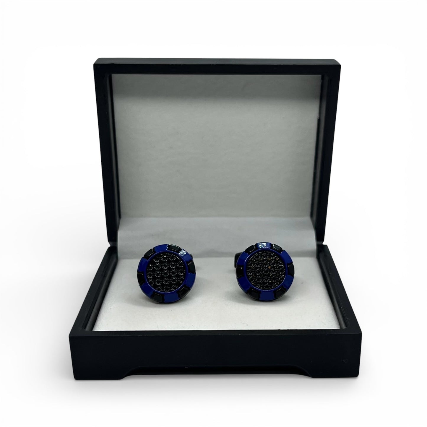 Blue Ion Black Cufflinks
