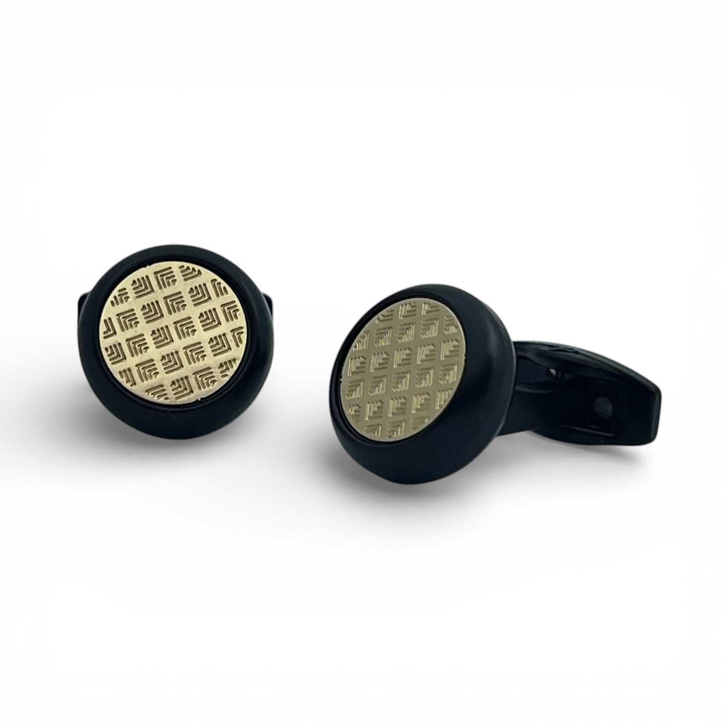 Golden Sig Black Cufflinks