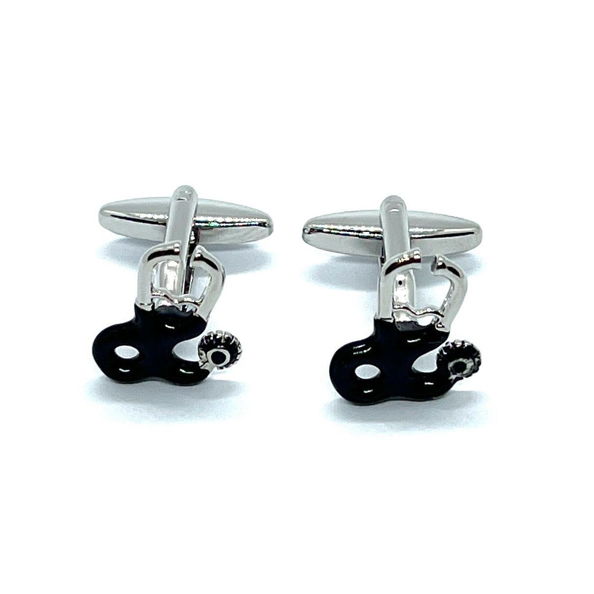 Doctor Black Stethoscope Silver Cufflinks Pakistan