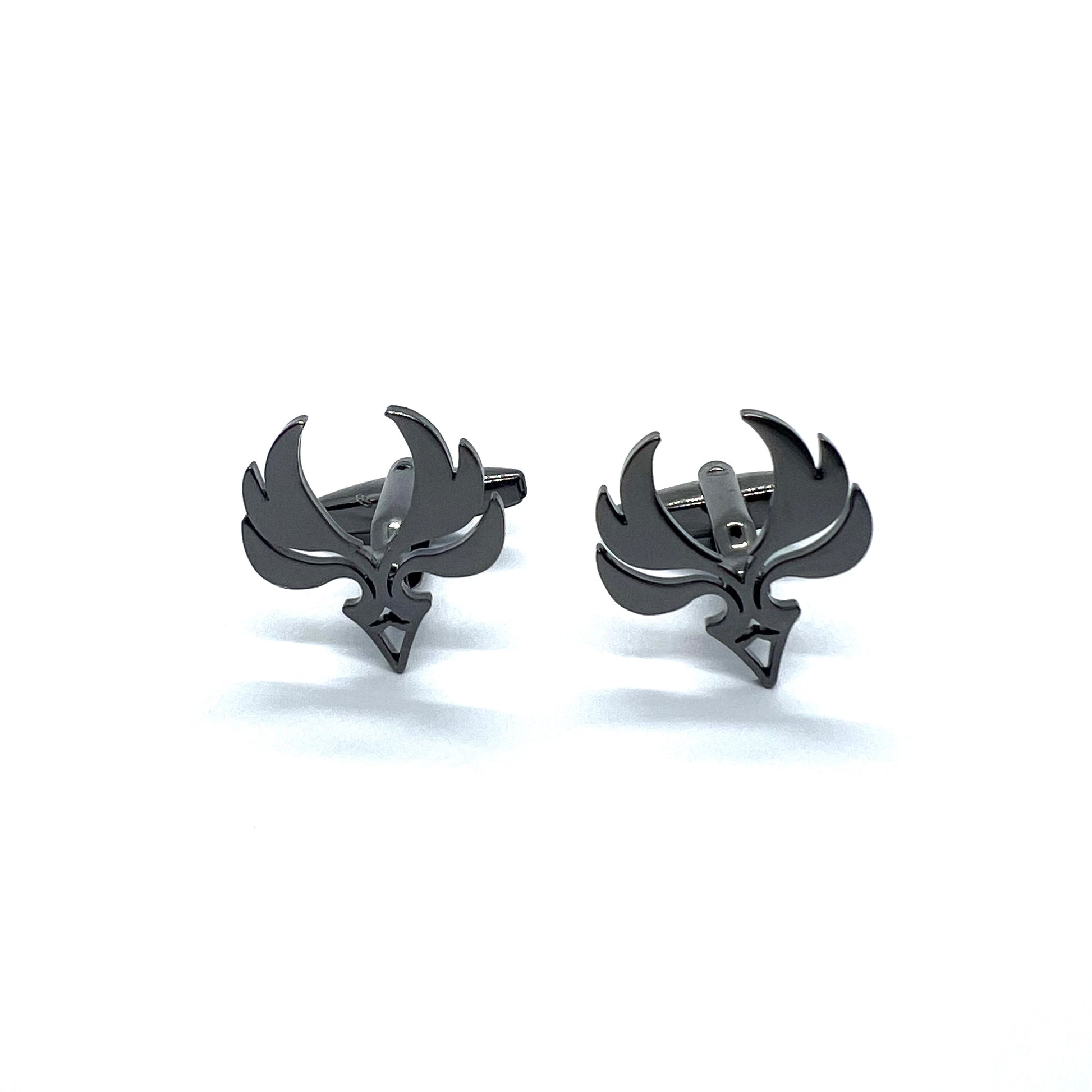 Grey Metallic Anime Eagle Cufflinks Pakistan