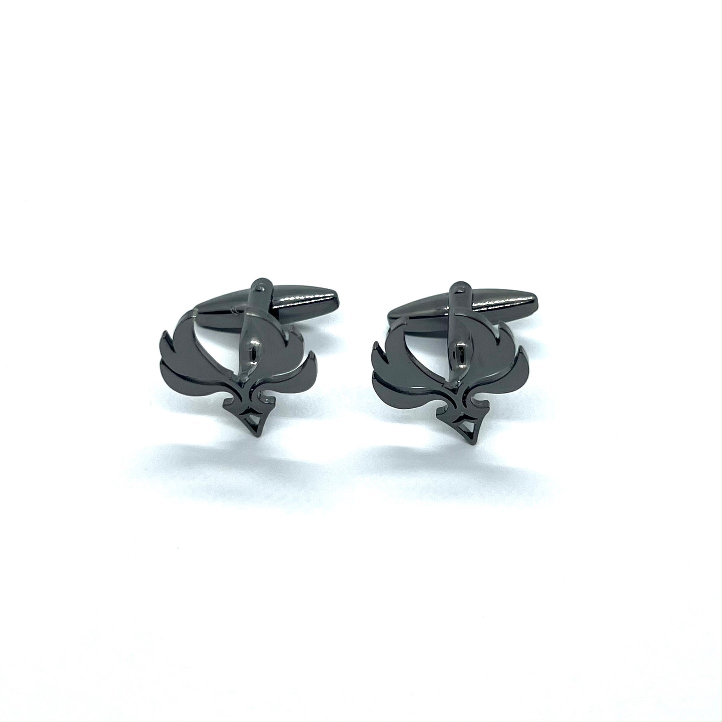 Grey Metallic Anime Eagle Cufflinks Pakistan for Men