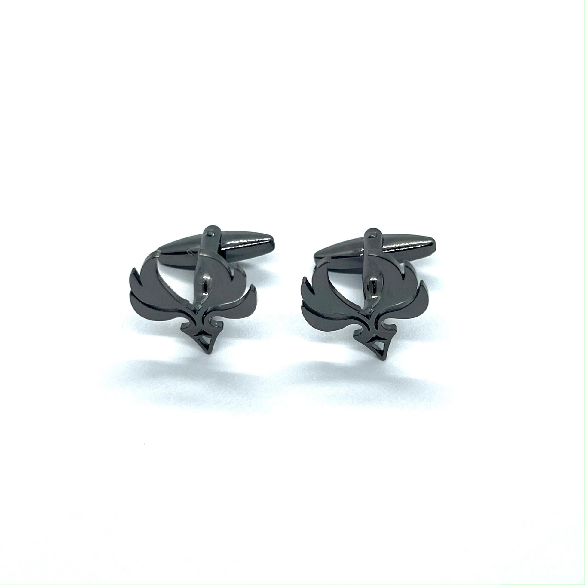 Grey Metallic Anime Eagle Cufflinks Pakistan for Men