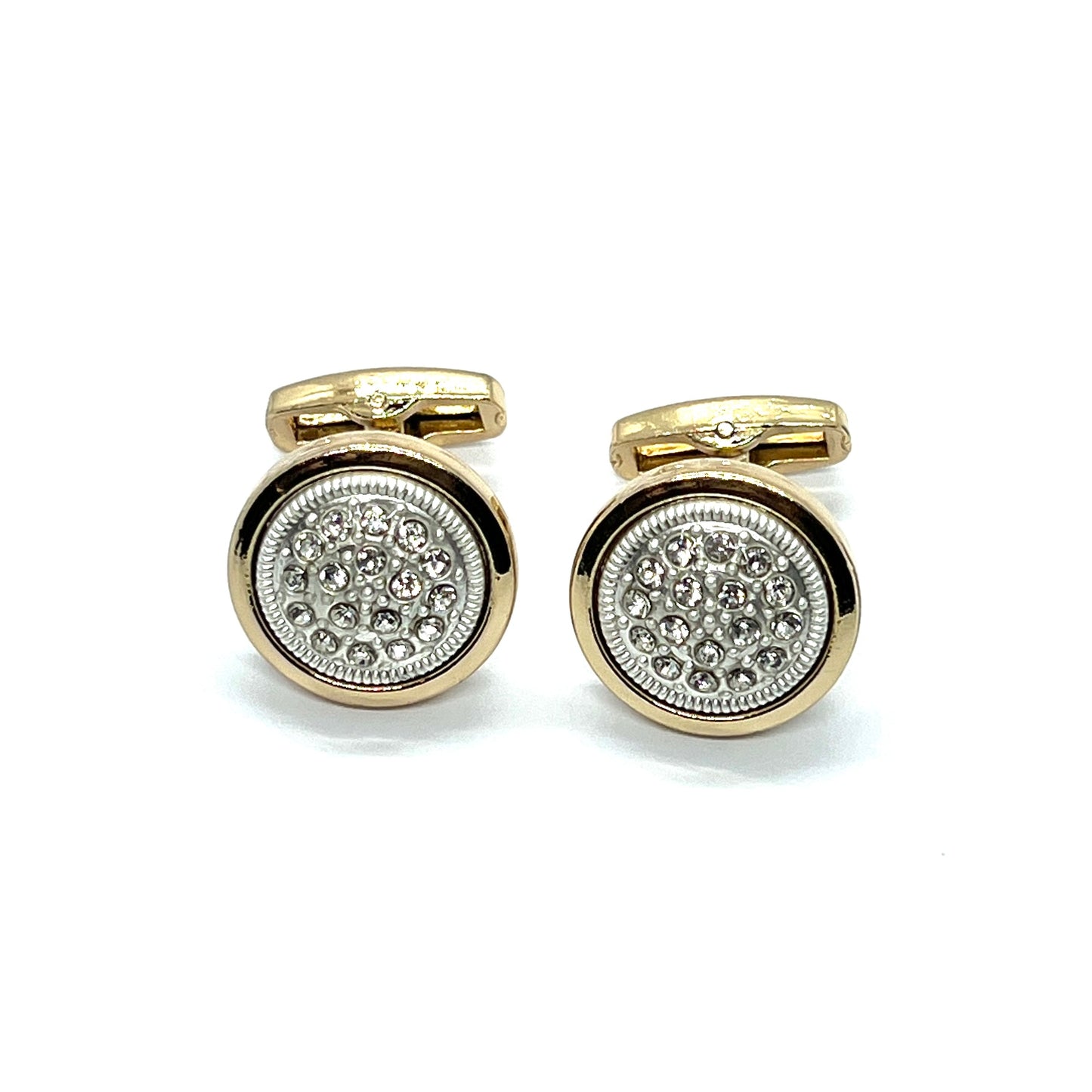 Rhino Roun Golden Cufflinks