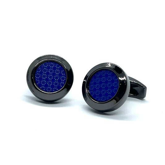 Blue Classic Black Cufflink