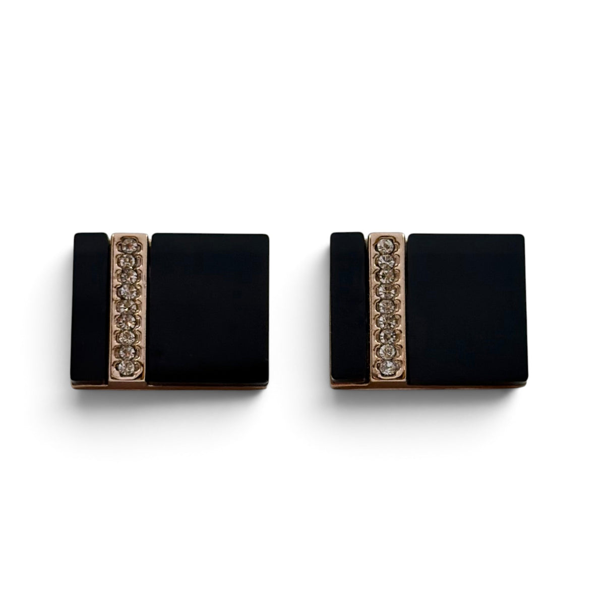 Onyx Regent Rose Gold Cufflinks
