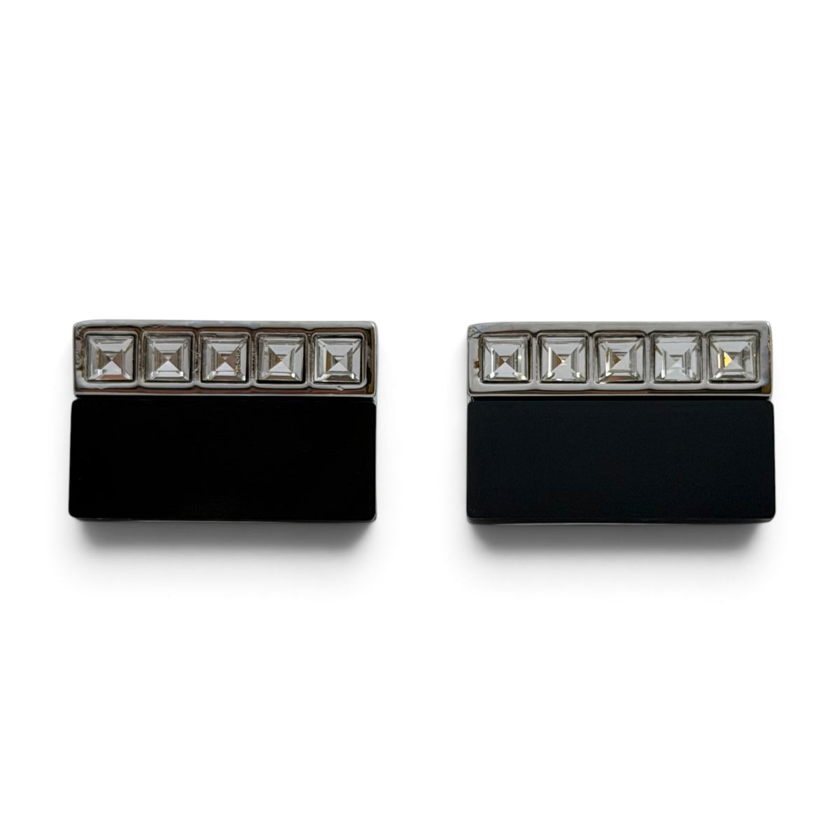 Regent Noir Rhino Silver Cufflinks