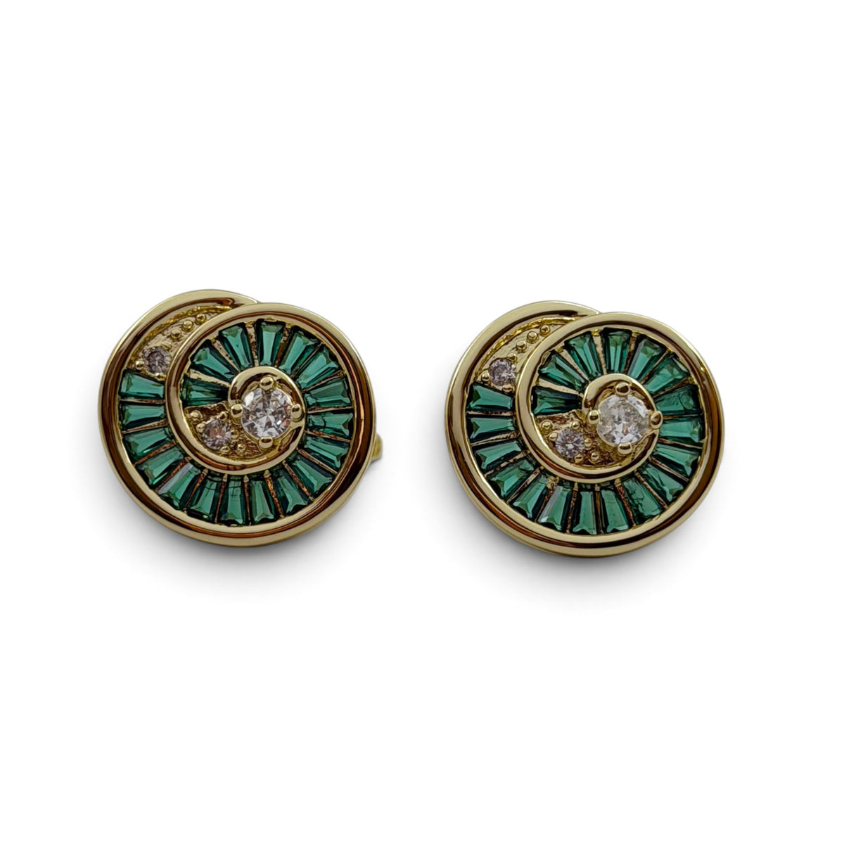 Verdant Halo Golden Cufflinks
