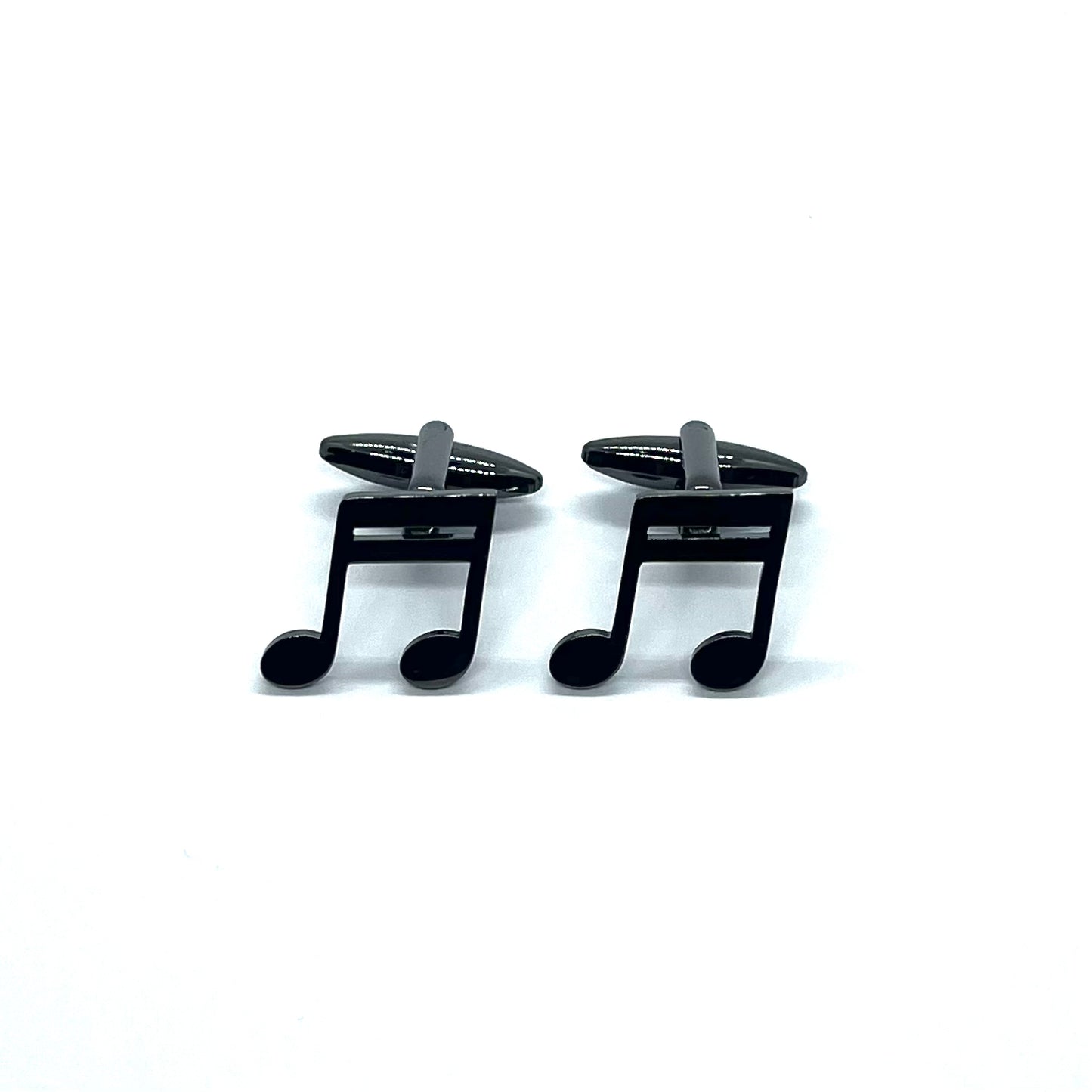 Grey Metallic Musical Symbol Cufflinks