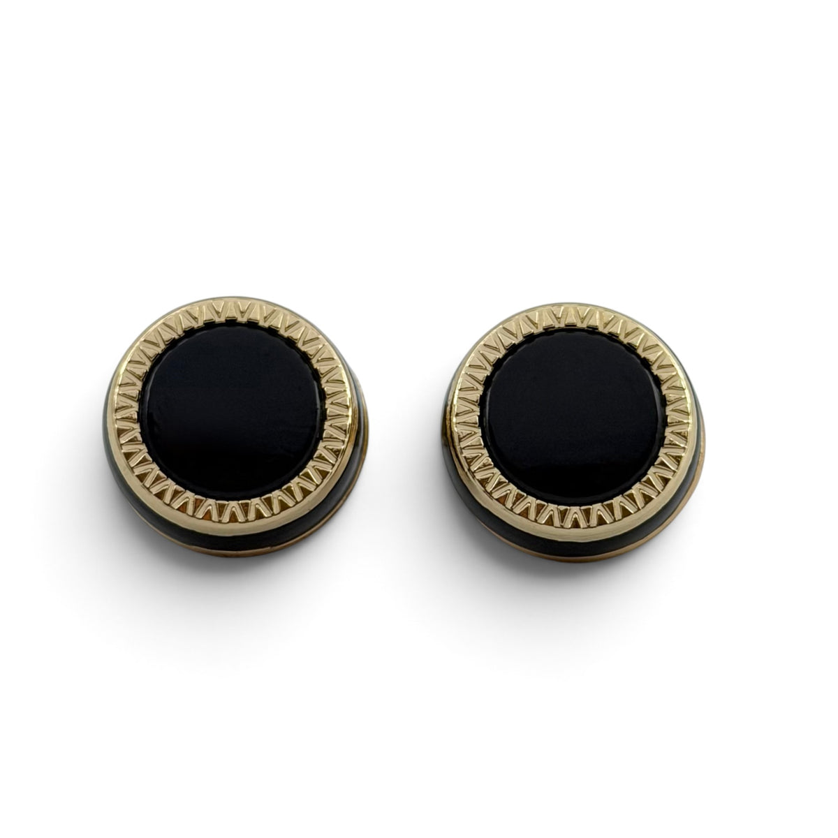 Obsidian Gold Radiance Golden Cufflinks