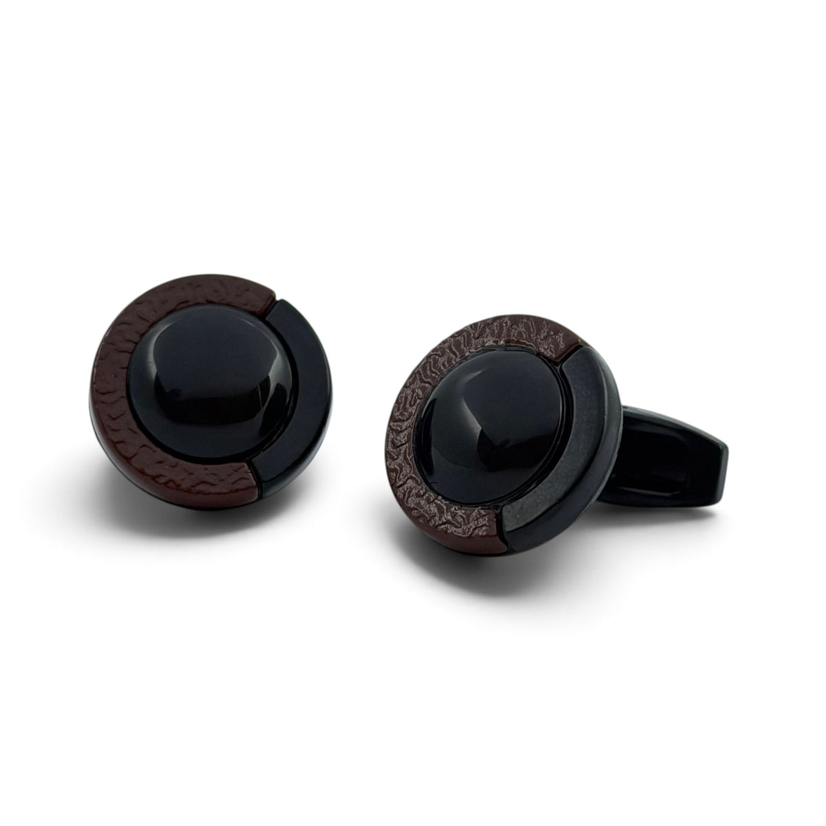 Darkwood Halo Black Cufflinks
