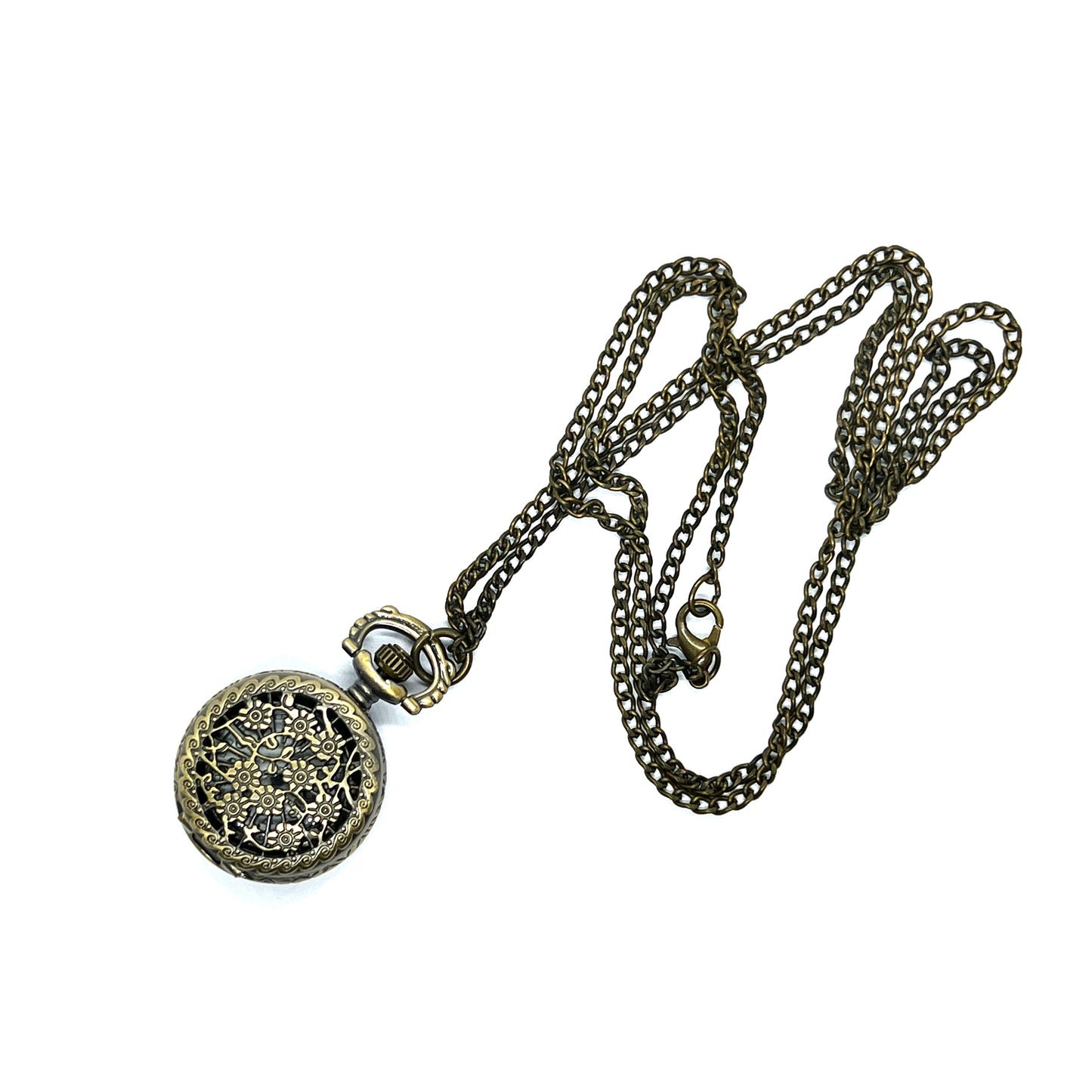 Vintage Watch Floral Necklace