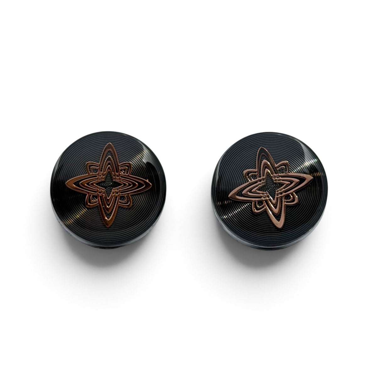 Noir Emblem Silver Cufflinks