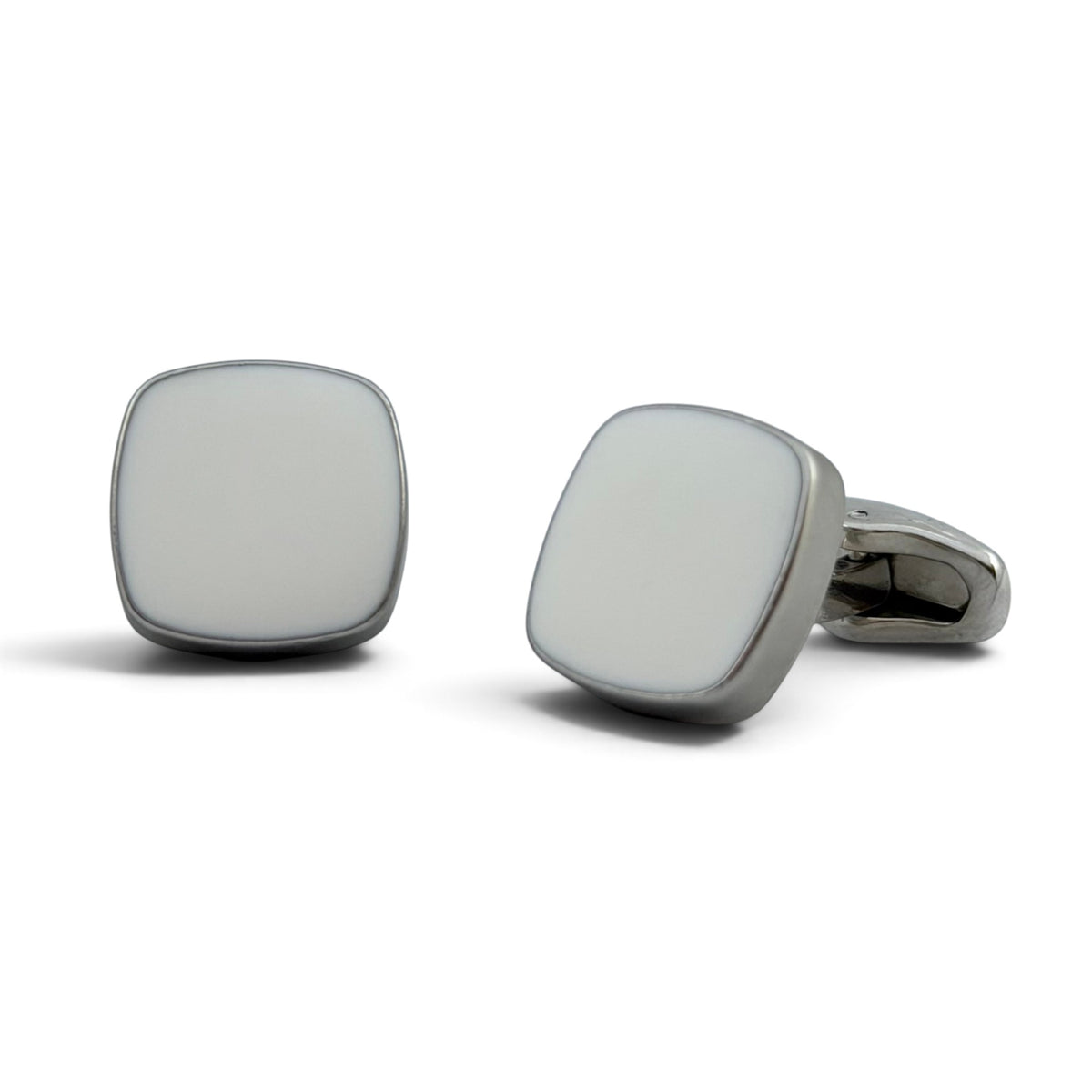 Silver Cushion Cufflinks