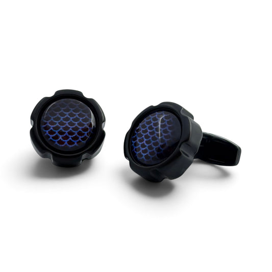 Sapphire Mesh Black Cufflinks