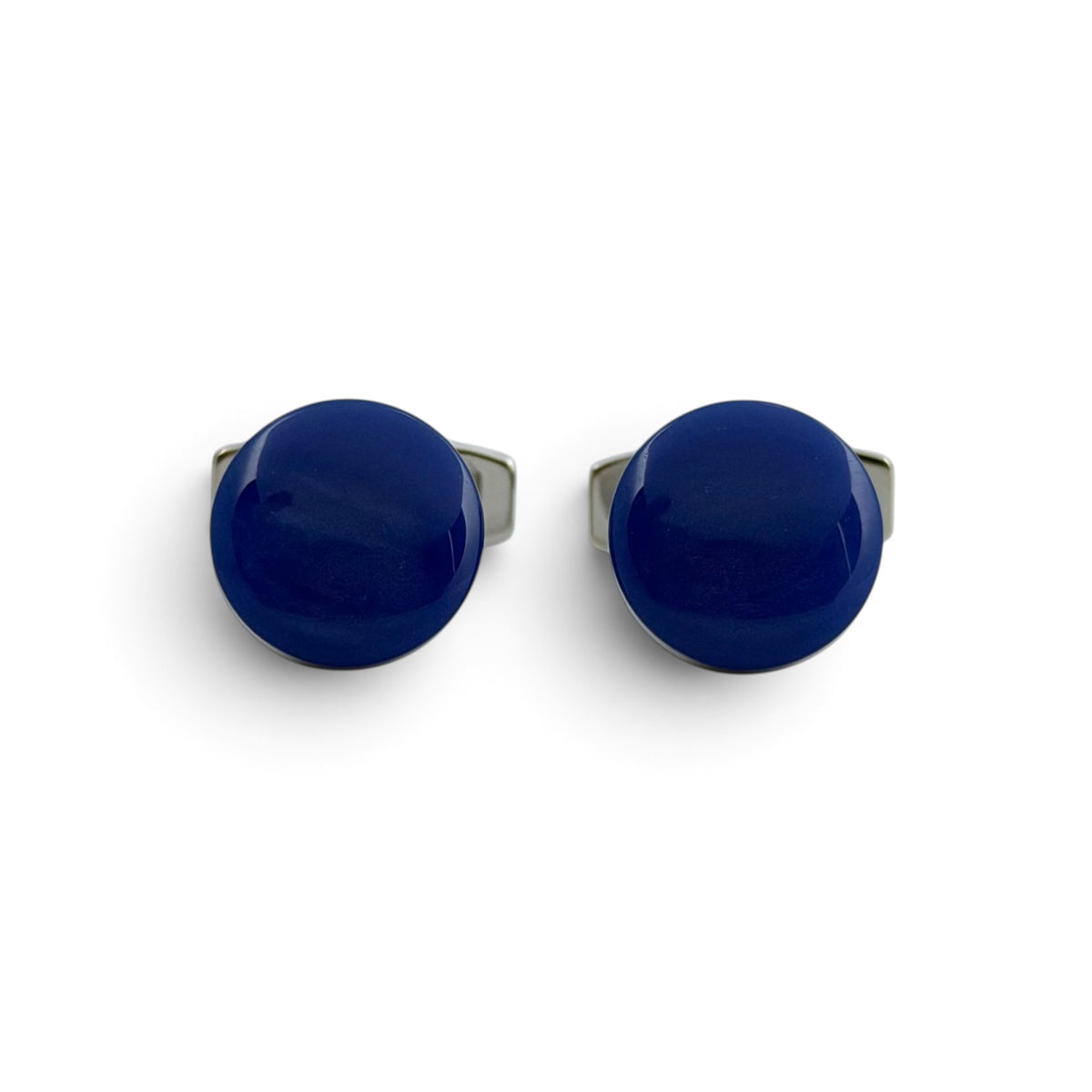 Regal Blue Silver Cufflinks