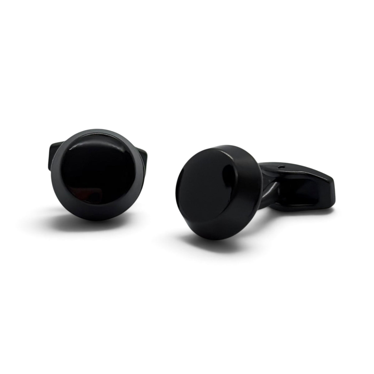 Onyx Meridian Dome Black Cufflinks