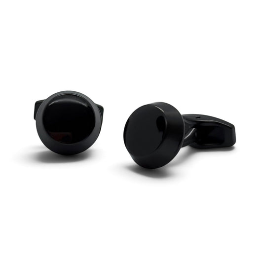 Onyx Meridian Dome Black Cufflinks