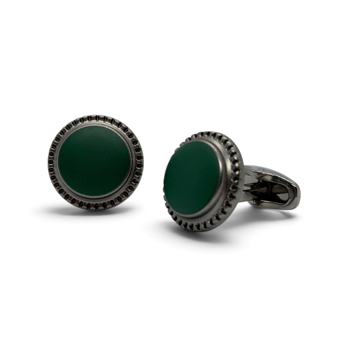 Forest Sovereign Grey Metallic Cufflinks