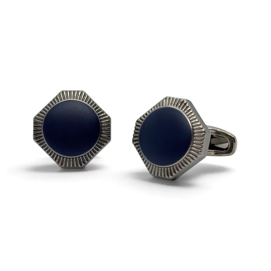 Midnight Facet Vintage Cufflinks