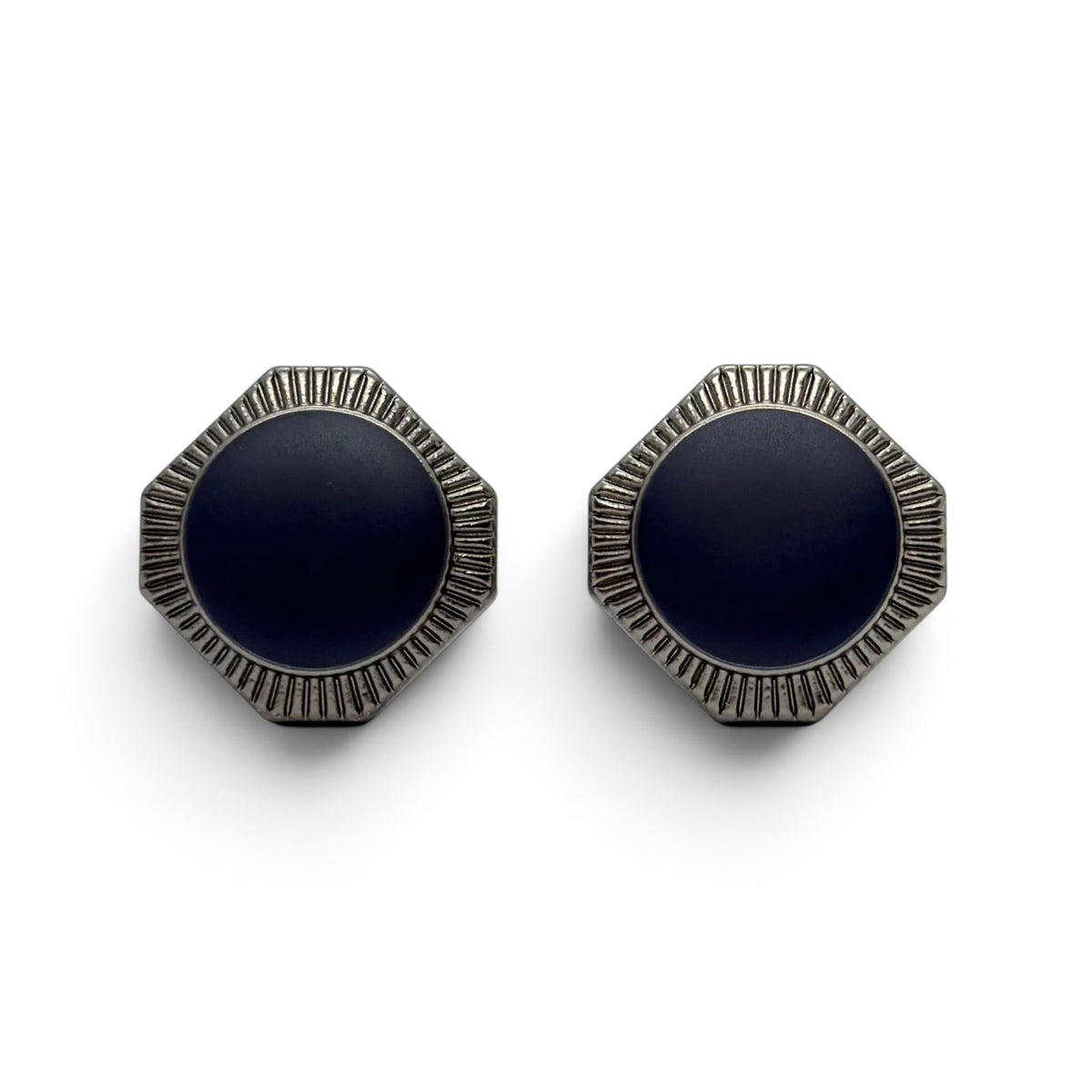 Midnight Facet Vintage Cufflinks