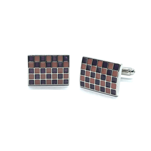 Purpink Multicolour Silver Cufflinks