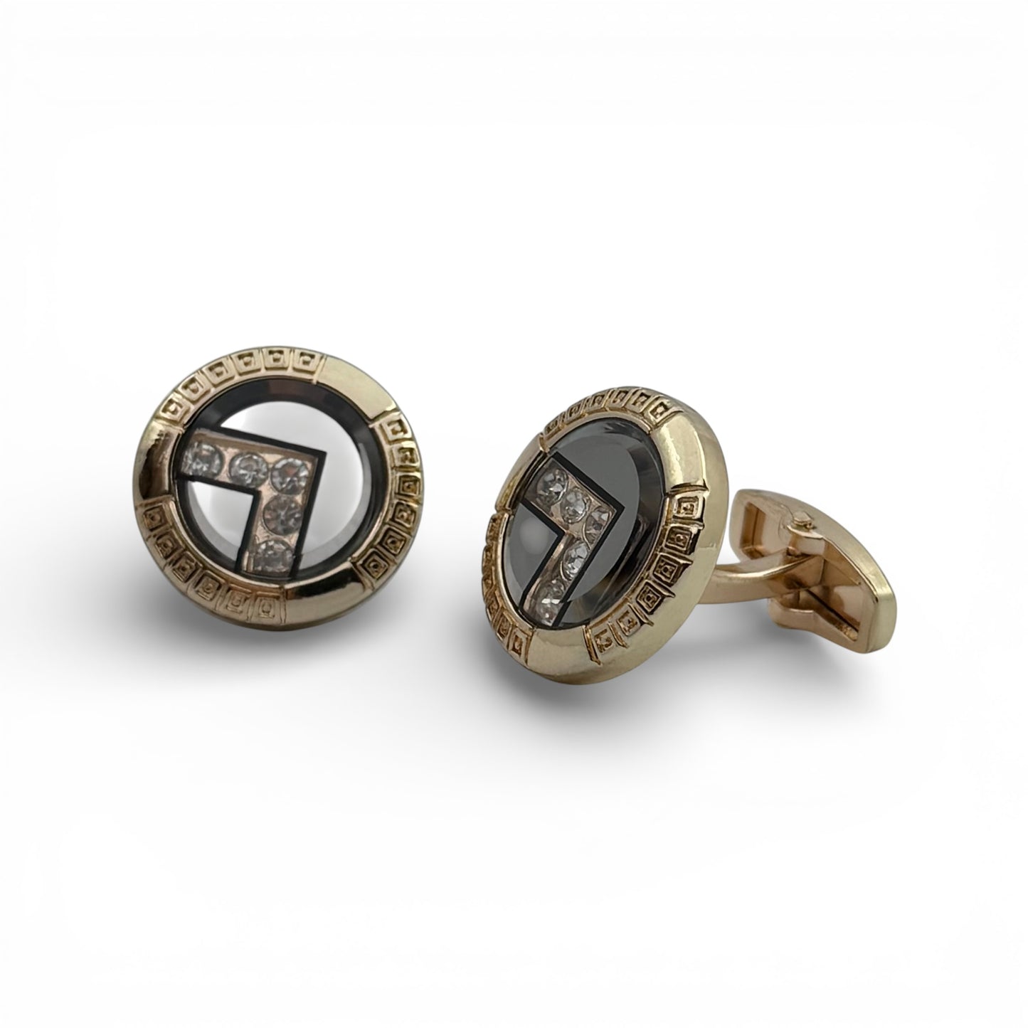 Noble Sigil Golden Cufflinks