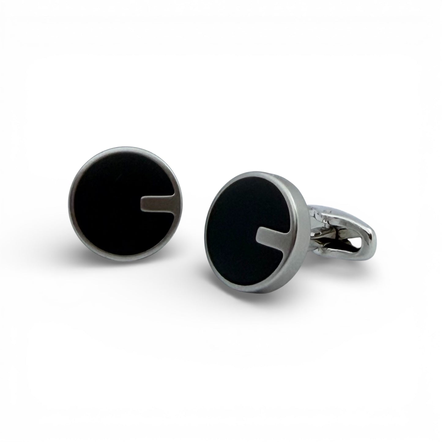 Phan Cut Matte Silver Cufflinks