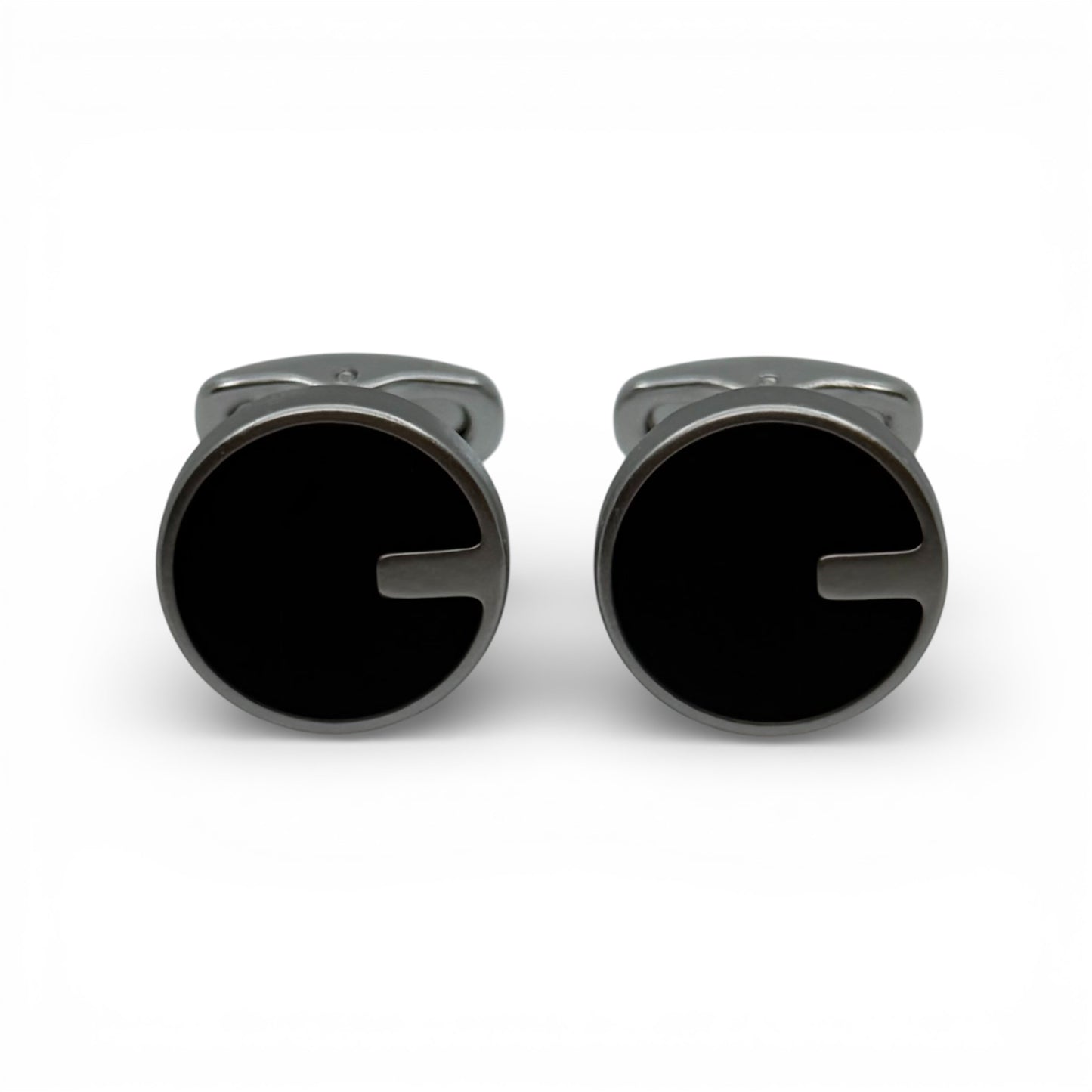 Phan Cut Matte B Silver Cufflinks
