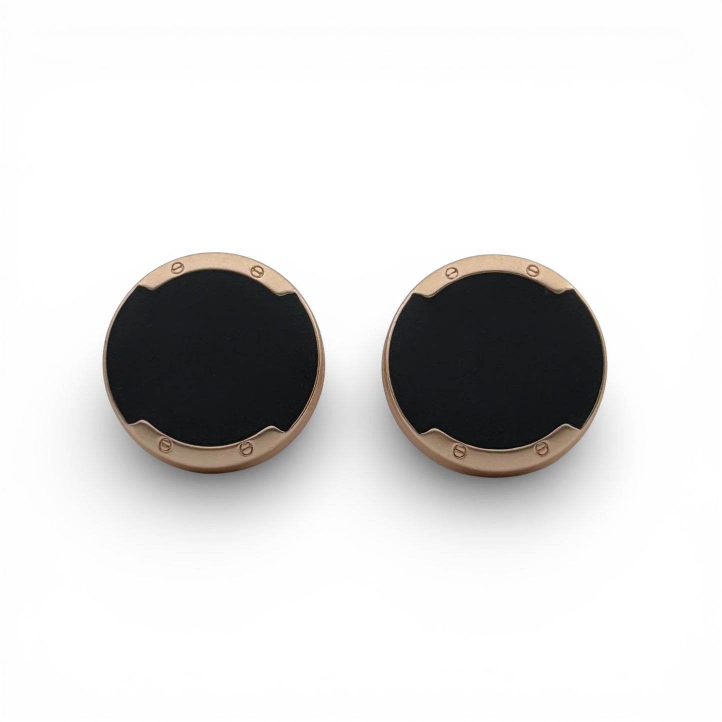 Aurum Lock Matte Rose Gold Cufflinks
