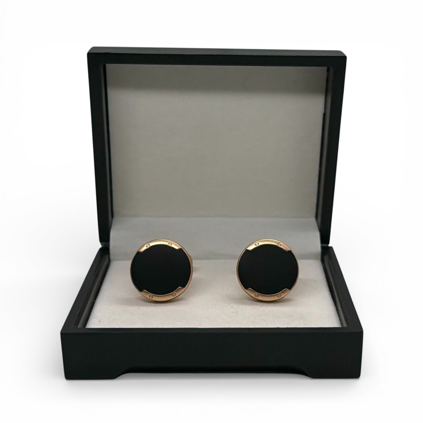 Aurum Lock Matte Rose Gold Cufflinks
