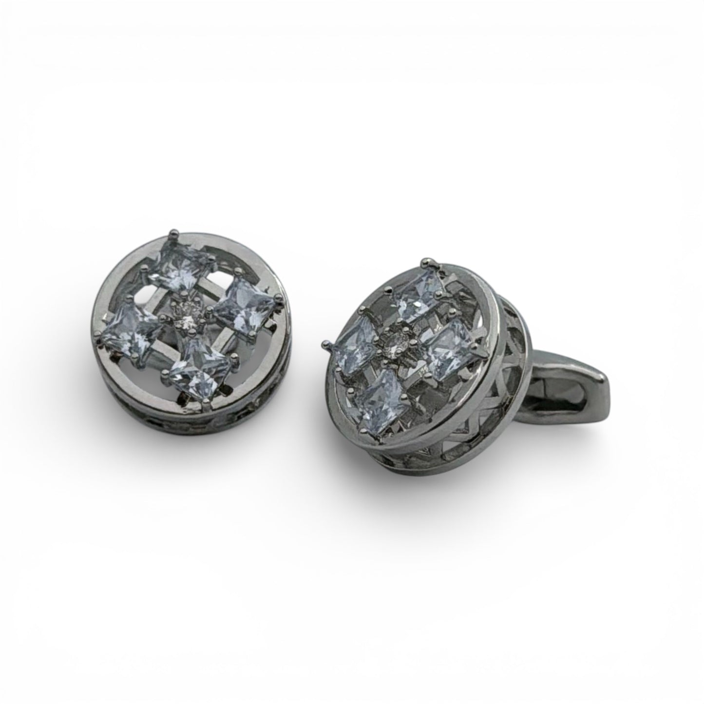 Regalia Cross Silver Cufflinks